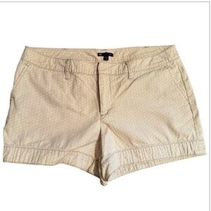 GAP Tan Floral Print Chino Cotton Shorts 14